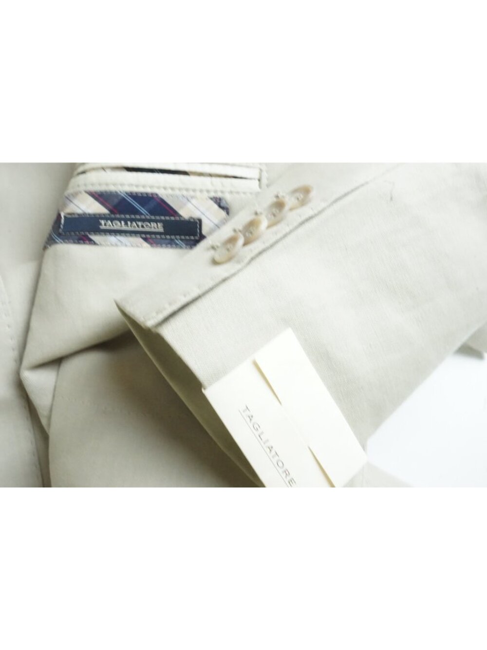 Tagliatore Brown Linen Cotton Sport Coat Jacket Sz 38R US Brand New